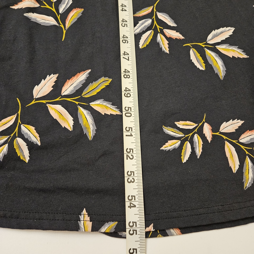 Pact Women's Black Maxi Dress with Leaf Print L - Picture 3 of 16